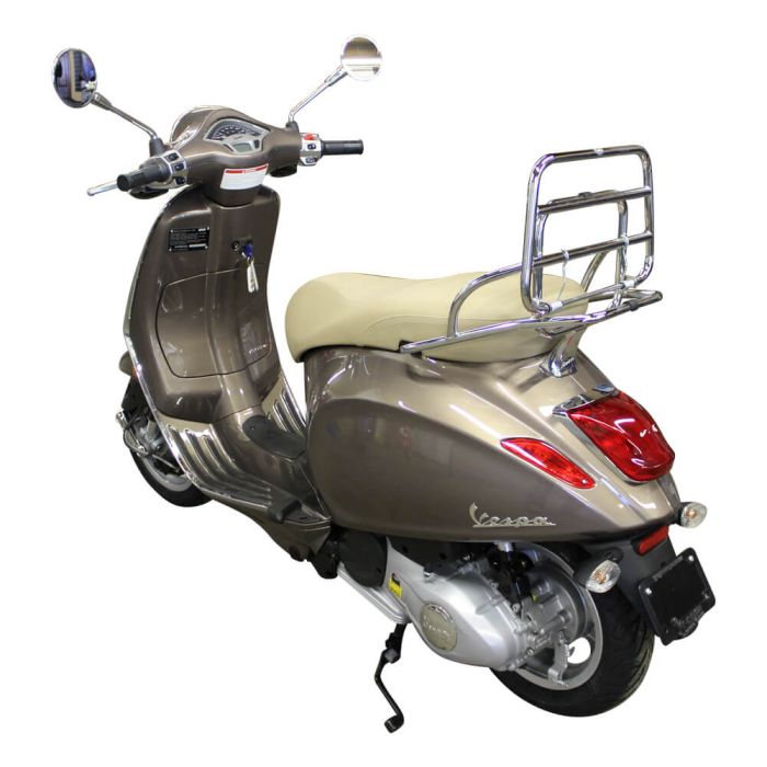 Cuppini Chrome Folding Rear Rack; Vespa Primavera and Sprint