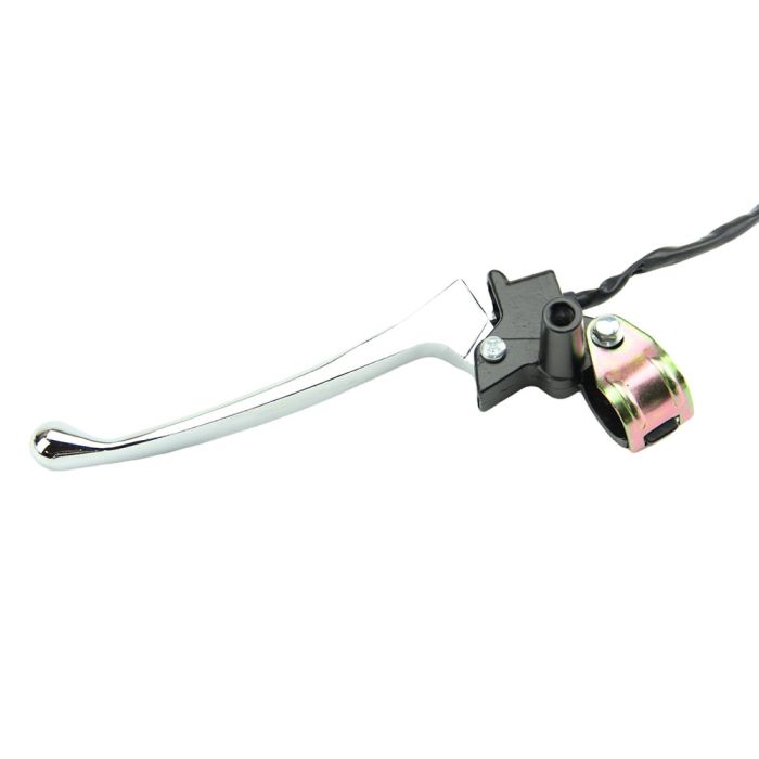 Brake Lever - /Stop Switch Assembly with Mirror Mount - Chrome