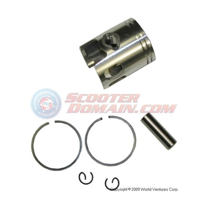 Piston & Rings Rebuild Kit, 50cc/41mm with 10mm Pin - 2-Stroke D1E41QMB