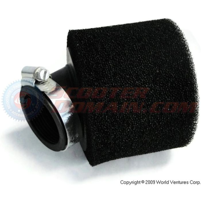 Air Filter - 38mm, 15 Degree Angle, (Sponge)