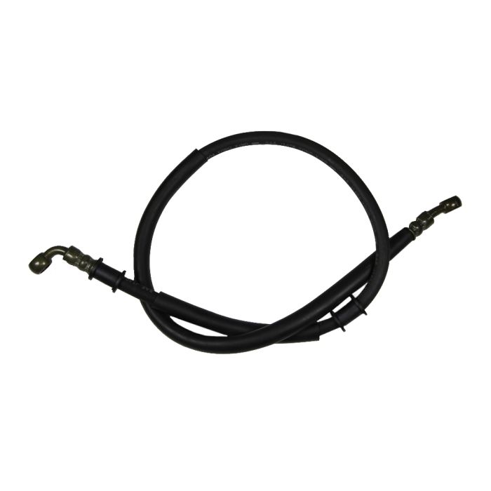 Brake Hydraulic Line - 35 inch Rubber hose w/90 Degree Bend