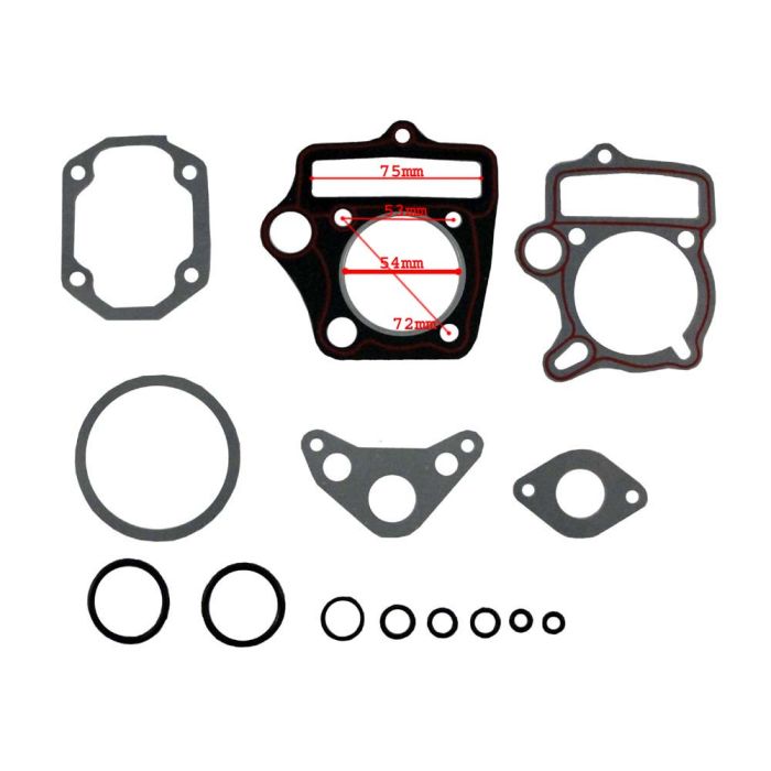 Cylinder Head - Gasket Set - 125cc / 54mm (Complete Set)