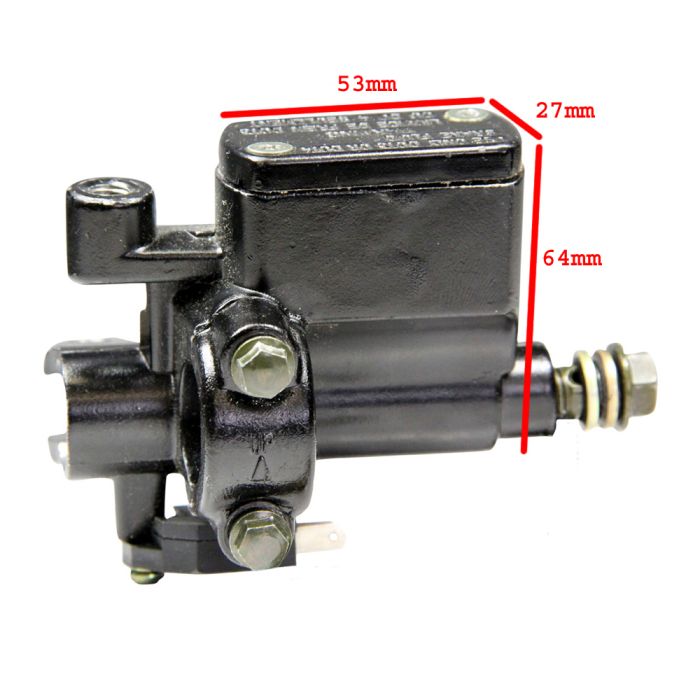 Brake Master Cylinder - Brake Left (w/mirror holder), (L 53 x W 27 x H 64M)