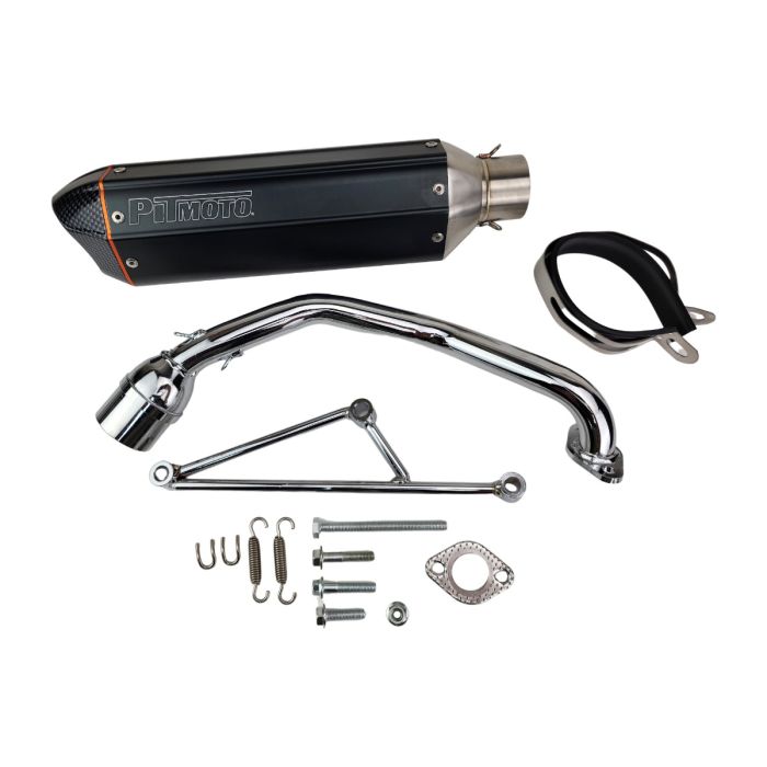 Exhaust - High Performance PITMOTO for GY6 150cc Long Case Engine Scooter, ATV & Go-Kart
