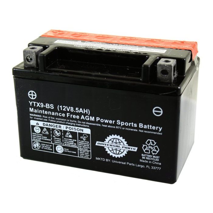 Battery - Universal Parts 12V 8.5AH, YTX9-BS