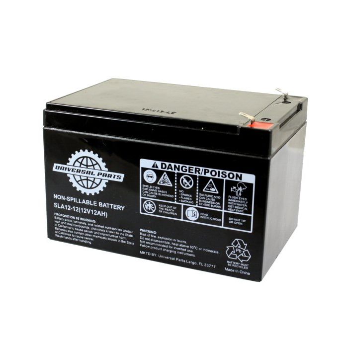 Universal Parts 12V 12AH Battery - SLA12-12