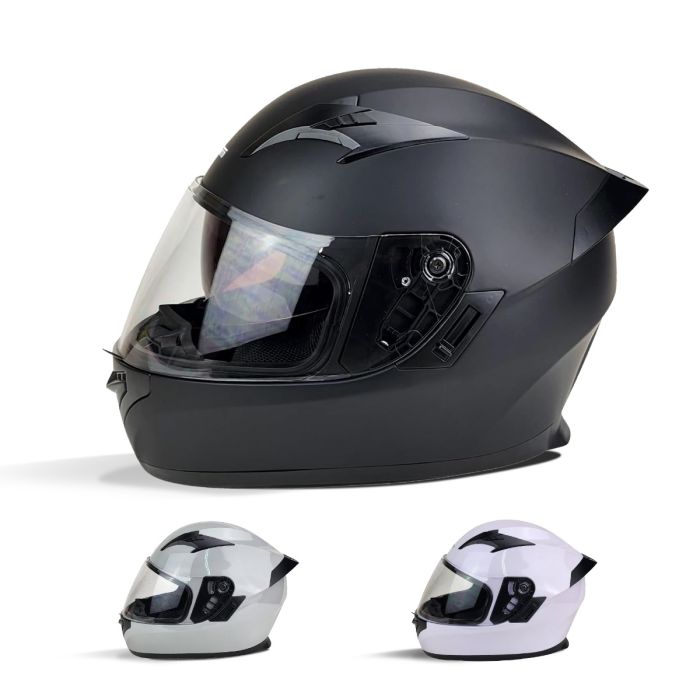 Helmet - PITMOTO PM-888, Full Face Dual Visor DOT Approved Motorcycle
