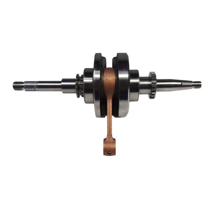 Crankshaft - Version 2 22 tooth oil pump drive gear - 49cc/50cc 139QMB Scooter