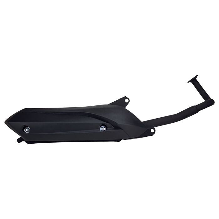 Exhaust - 49cc/50cc 139QMB, Short Case engine ver - Black Scooter