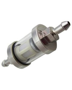 Fuel Filter - In-line (3.5 Long" w/ 1/4" Fittings), (NCY Brand)