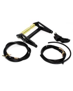 Frame Extension - (Billet Aluminum); Black); Honda Ruckus, (NCY Brand)