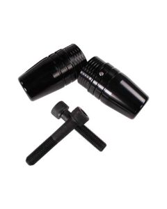 NCY Frame Sliders (Black); Honda Ruckus, Zoomer
