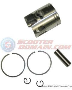 Piston & Rings Rebuild Kit, 50cc/41mm with 10mm Pin - 2-Stroke D1E41QMB
