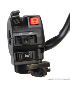Switch Assembly - left w/choke (2 plugs, 2 loose wire)
