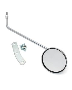 Left Mirror (Round, Chrome); Genuine Stella, Vintage Vespa
