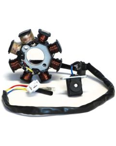 Stator Magneto - / Magneto - Male Plug 2 wires, plus 2 loose wires - 49cc/50cc 139QMB Scooter