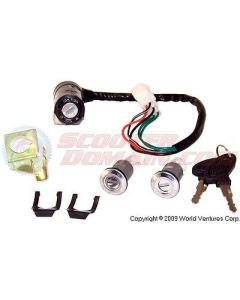 Key Switch Ignition Lock Set for GY6 49cc & 150cc Scooters