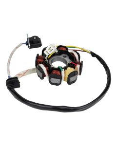 Stator Magneto - / Magneto - Male Plug 3 wires, plus 2 loose wires - 49cc/50cc 139QMB & GY6 150cc Scooter, ATV & Go-Kart