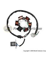 Stator / Magneto - 4-Stroke 50 - 110cc / Plug Type 1 (Female Pins Connector)