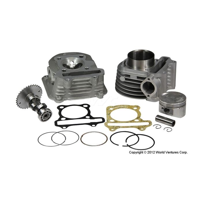 Cylinder and Head 61mm Alloy Big Bore Kit - GY6 125/150cc