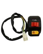 Switch Assembly - Right Side Start Button and on/off switch (Female Plug, 4 Pins - Type 2 Scooter)