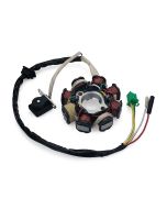 Stator Magneto - /Magneto 8 Coil Male Plug 3 wires, plus 2 loose wires - GY6 125cc/150cc Scooter, ATV & Go-Kart