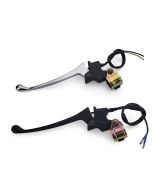 Brake Lever - Left, w/Brake Light Switch (NO Mirror Holder) - (Chrome or Black)