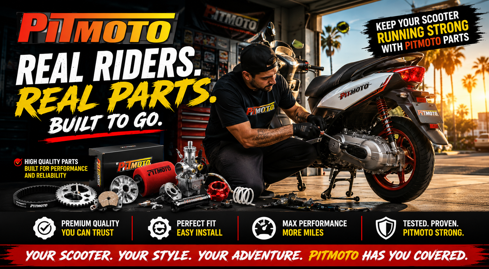 PITMOTO scooter parts